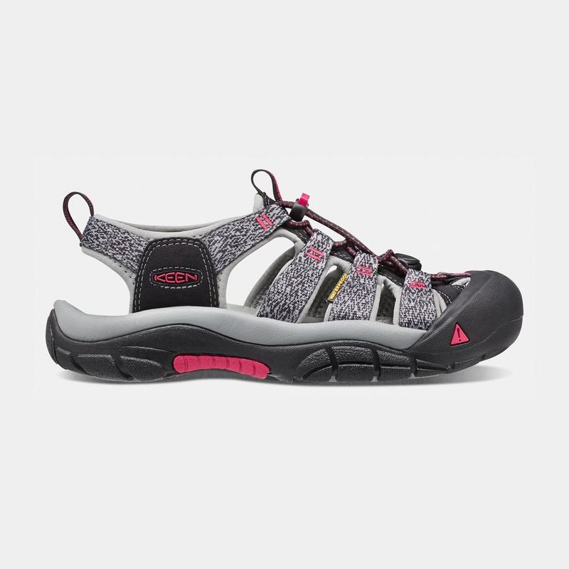 Keen Newport H2 Womens Hiking Sandals Black/Rose Wholesale (1452-BXZLC)